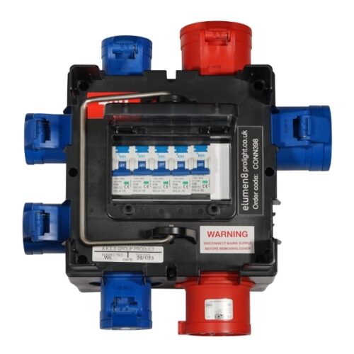 ISCHL Distribution Box 32A 3PH - 1 x 32A and 4 x 16A 1PH RCBO